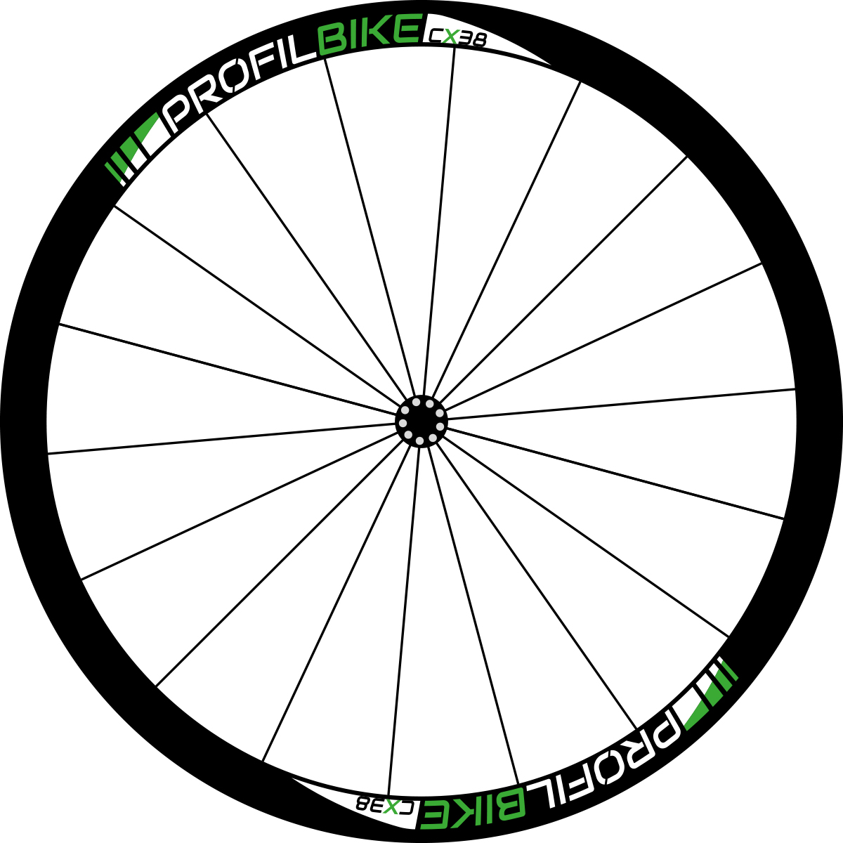 Profilbike CX38 CARBON DISC design vert