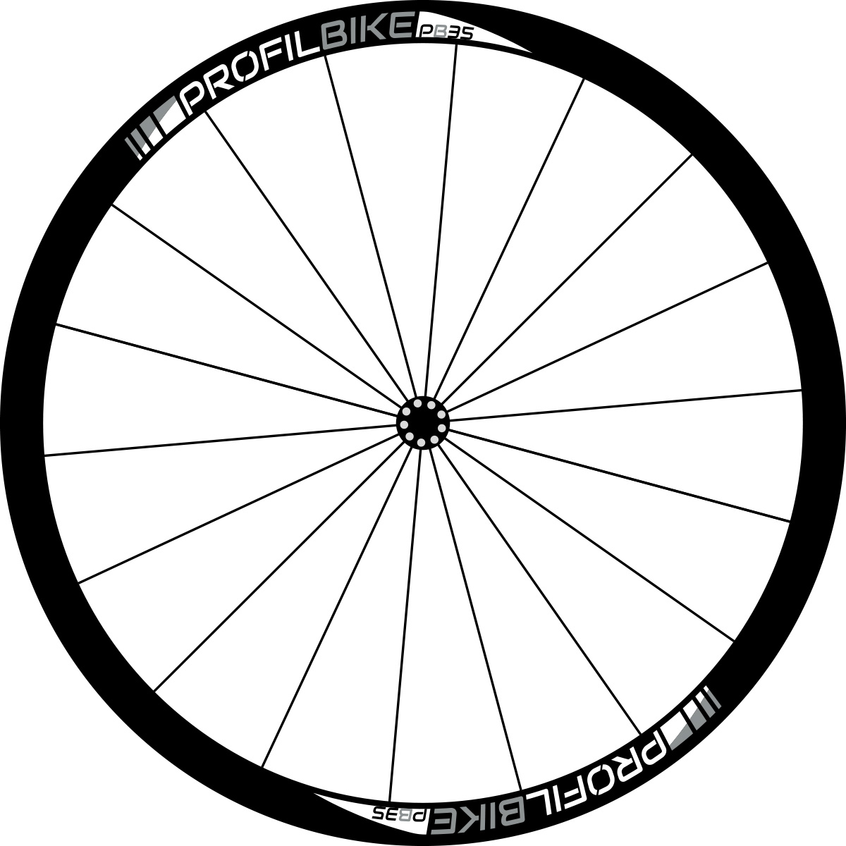 Profilbike PB35 CARBON DISC design argent