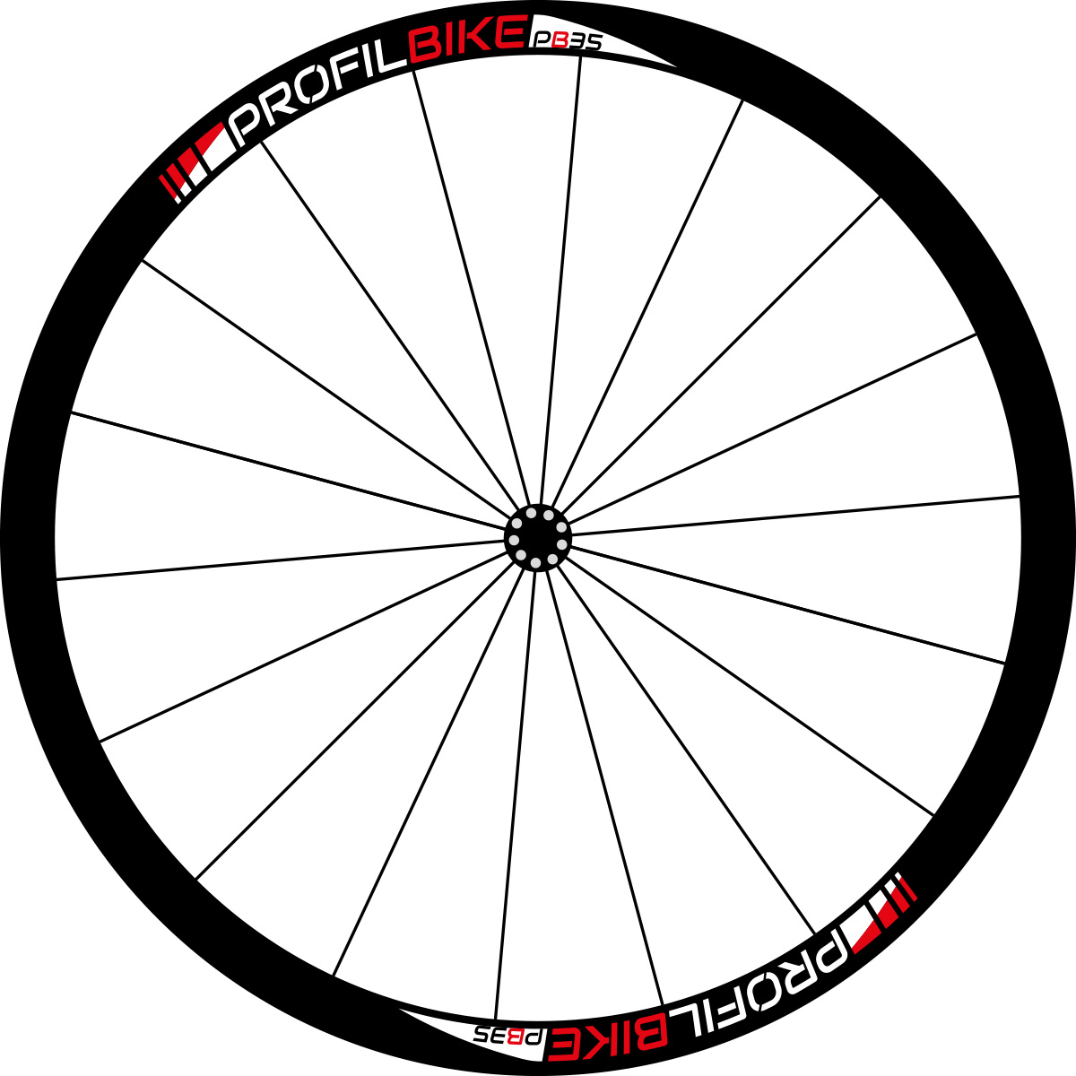 Profilbike PB35 CARBON DISC design rouge