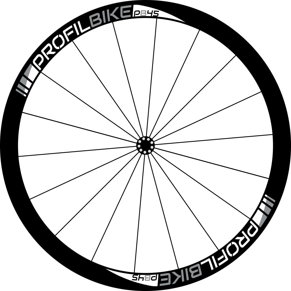 Profilbike PB45 CARBON design argent