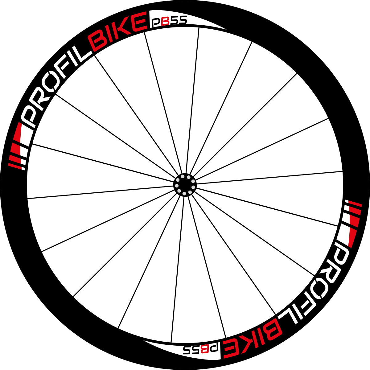 Profilbike PB55 CARBON DISC design rouge