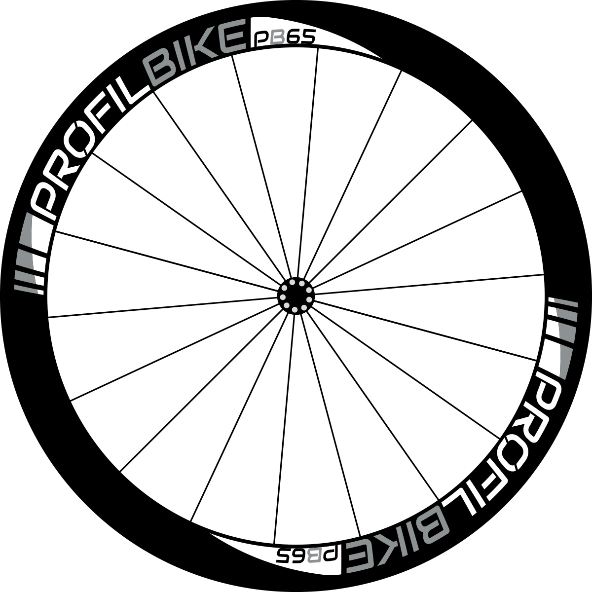 Profilbike PB65 CARBON design argent