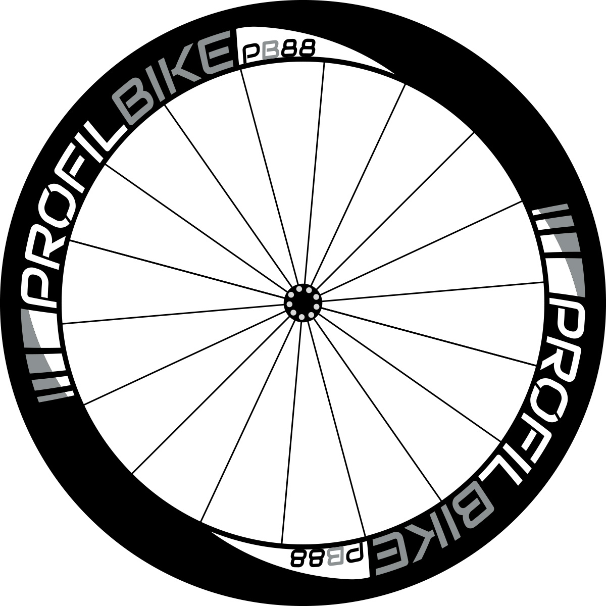 Profilbike PB88 CARBON DISC design argent