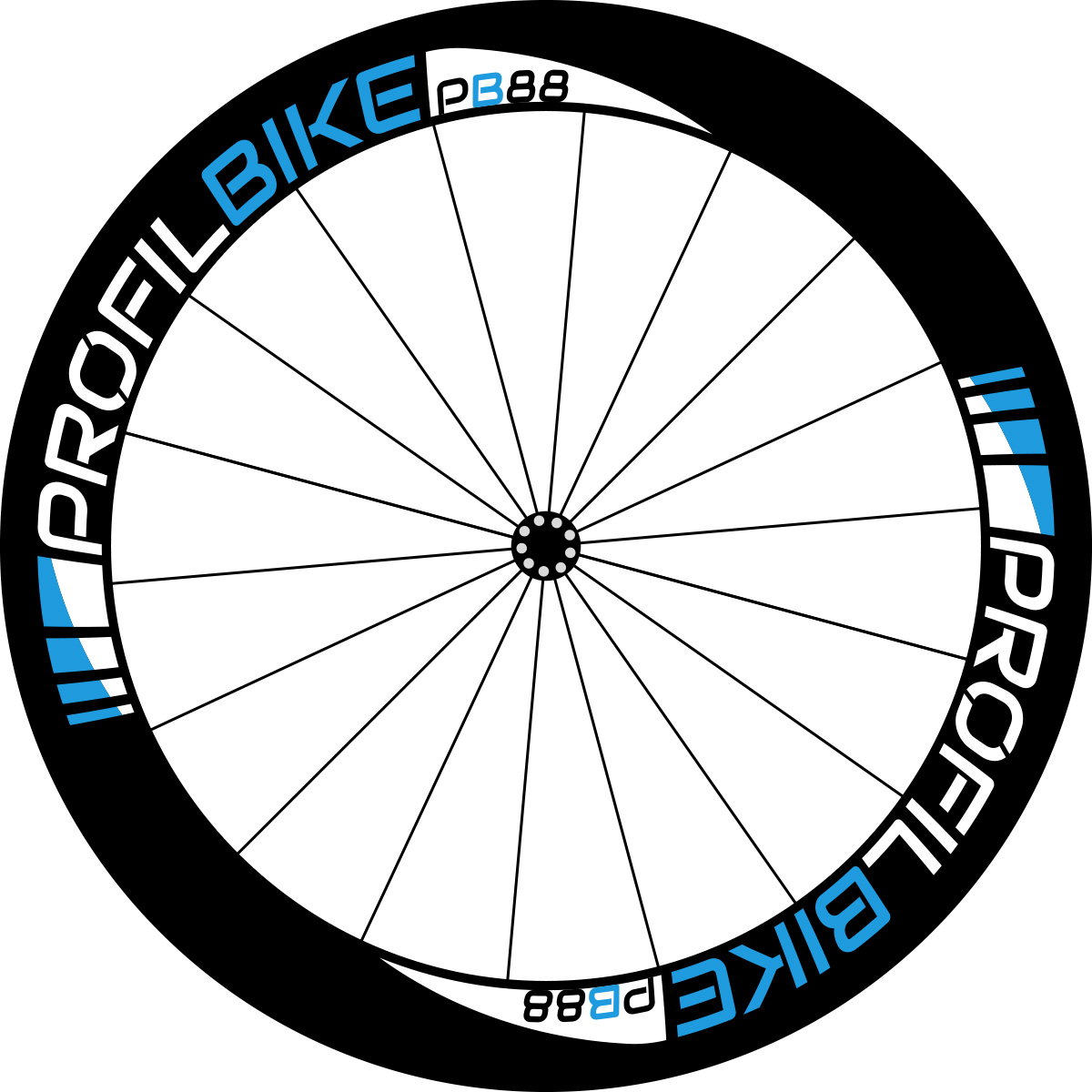 Profilbike PB88 CARBON DISC design bleu