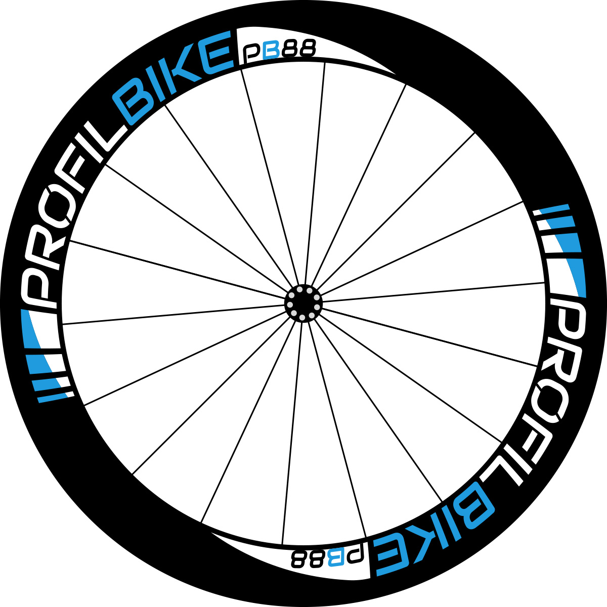 Profilbike PB88 CARBON DISC design bleu