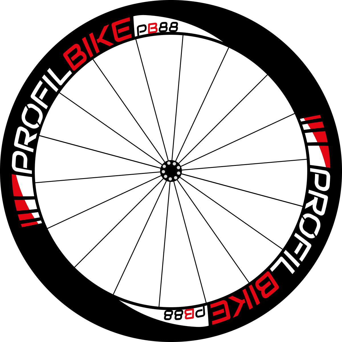 Profilbike PB88 CARBON DISC design rouge